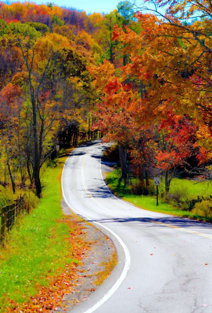 Mountain road in Central Virginia